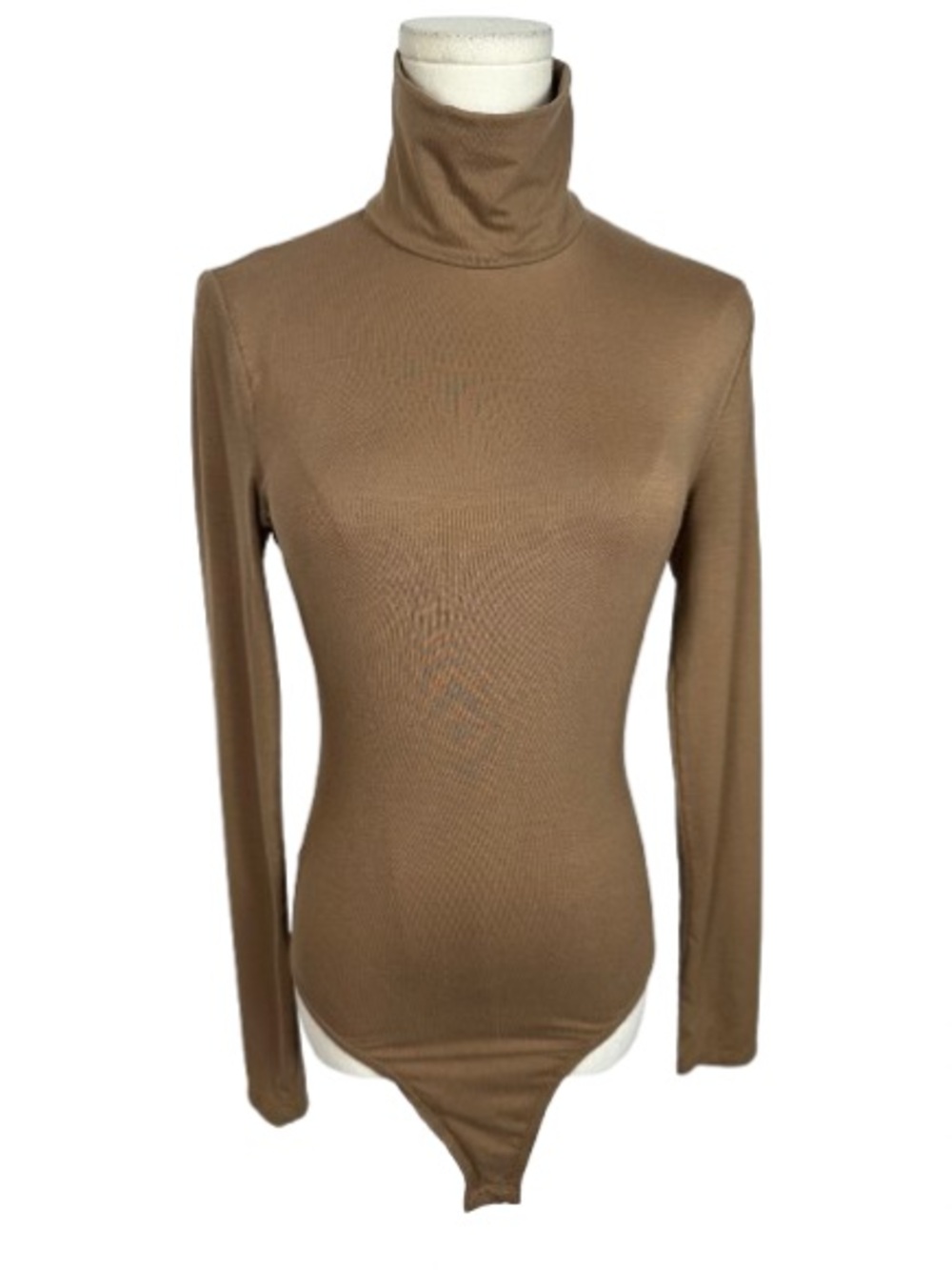 Reformation Brown Crewneck Bodysuit - Tan Size S